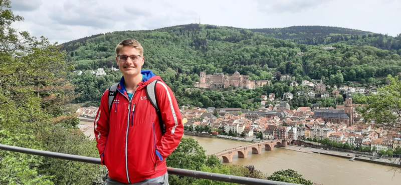 Wabash College student in Germany