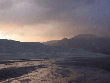 a low angle view of a desert