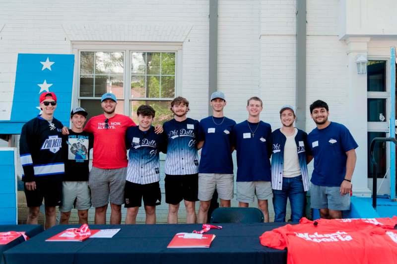 a group of people posing for a photo