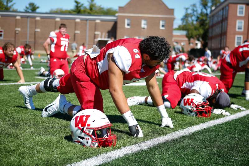 a football players on the field