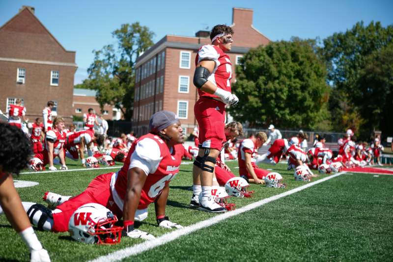 a football players on the field