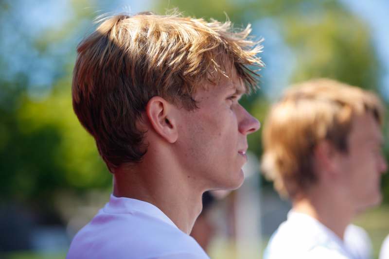 a man in a white shirt