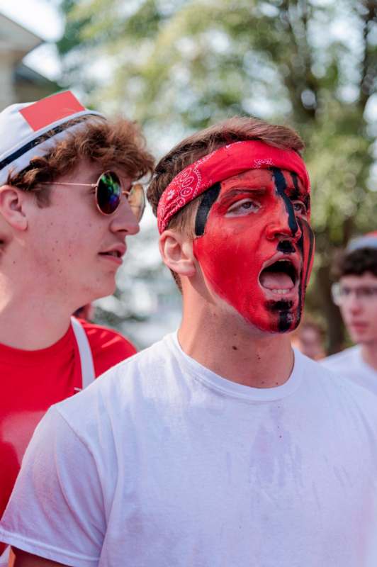 a man with his mouth open with his mouth open