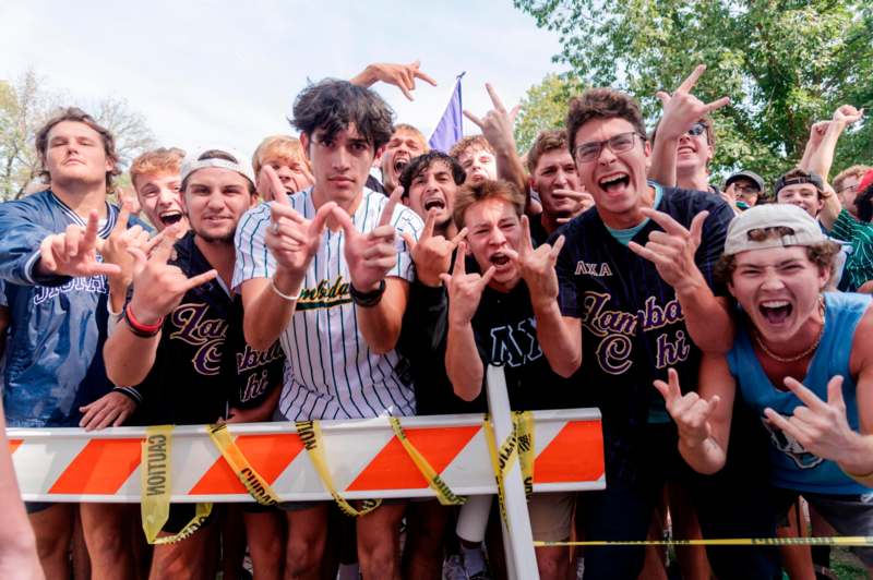 a group of people posing for a photo