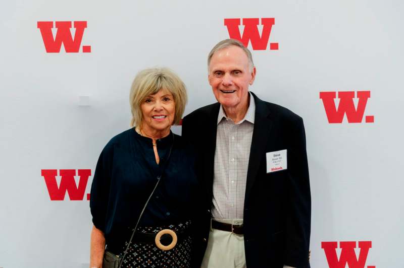 a man and woman standing together