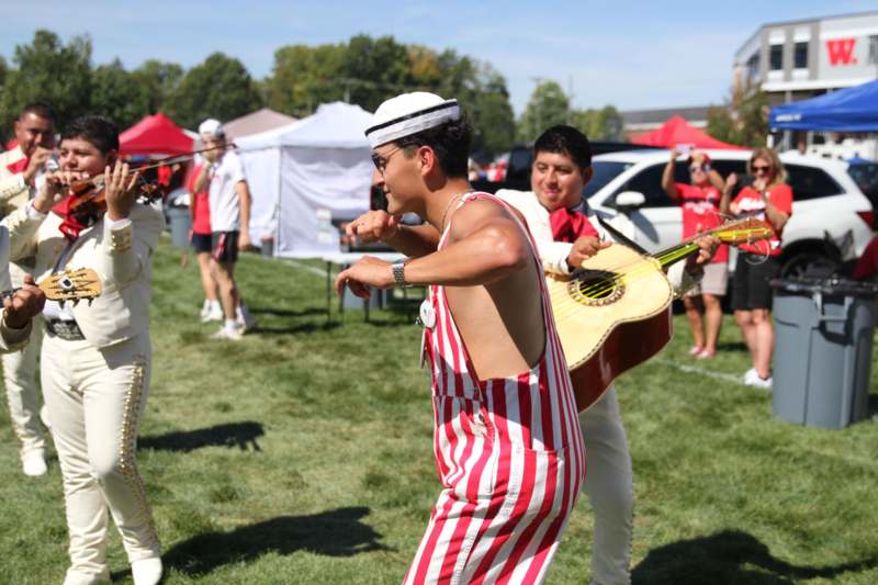 a group of people playing instruments