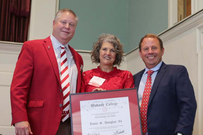 Jamie Douglas with Jim Hawksworth and Scott Feller