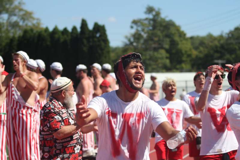 a man with blood on his head