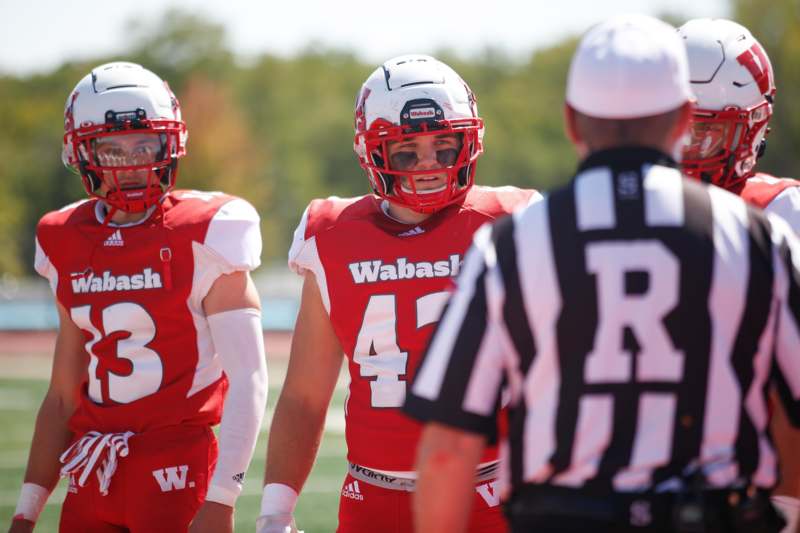 a group of football players on a field