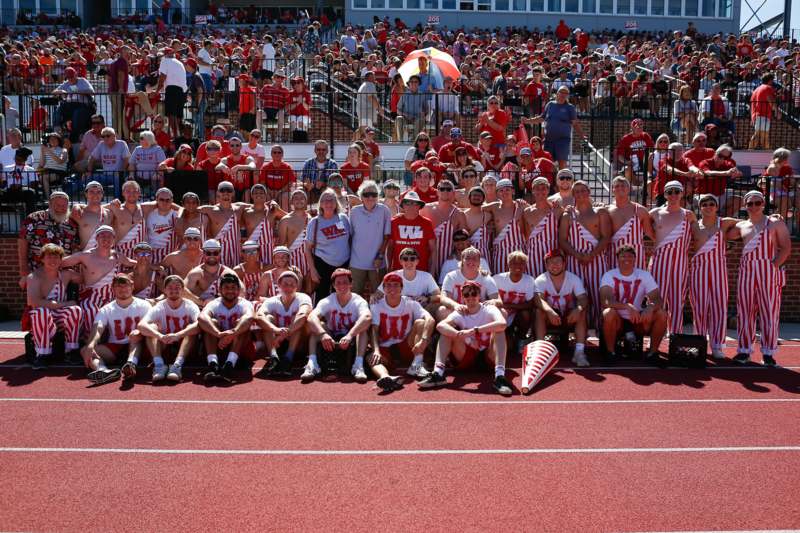 a group of people posing for a photo