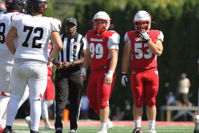 a group of football players on a field