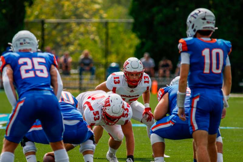 a group of football players on a field