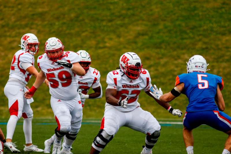 a group of football players on a field