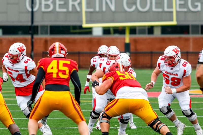 a group of football players on a field