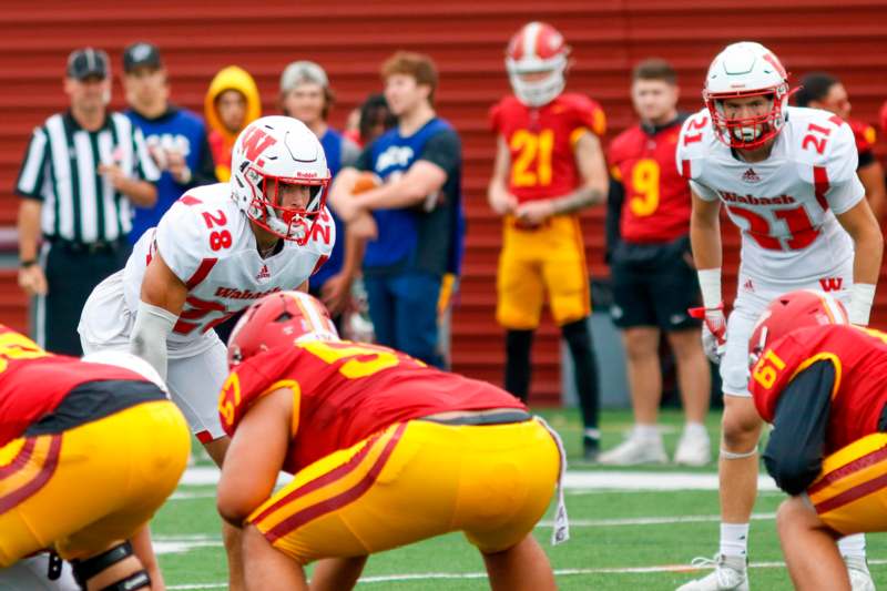 a group of football players on a field