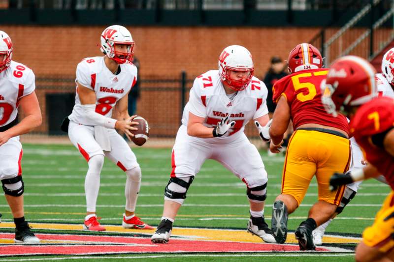 a group of football players on a field