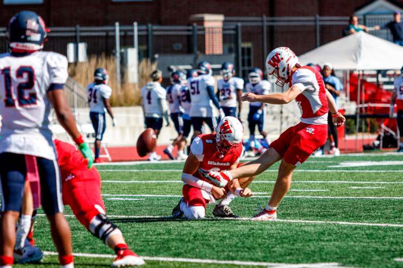 a football player in a field