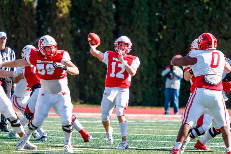 a group of football players on a field