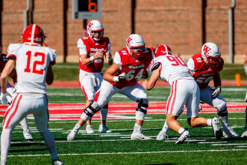 a group of football players on a field