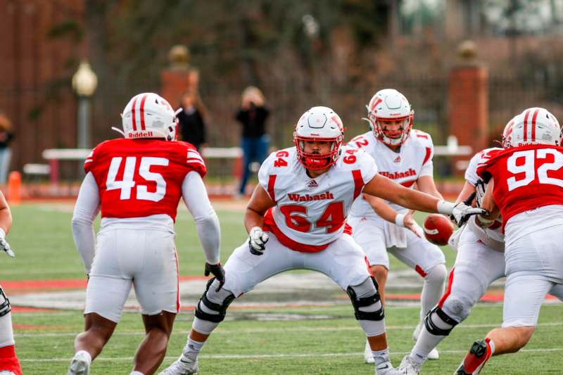 a group of football players on a field