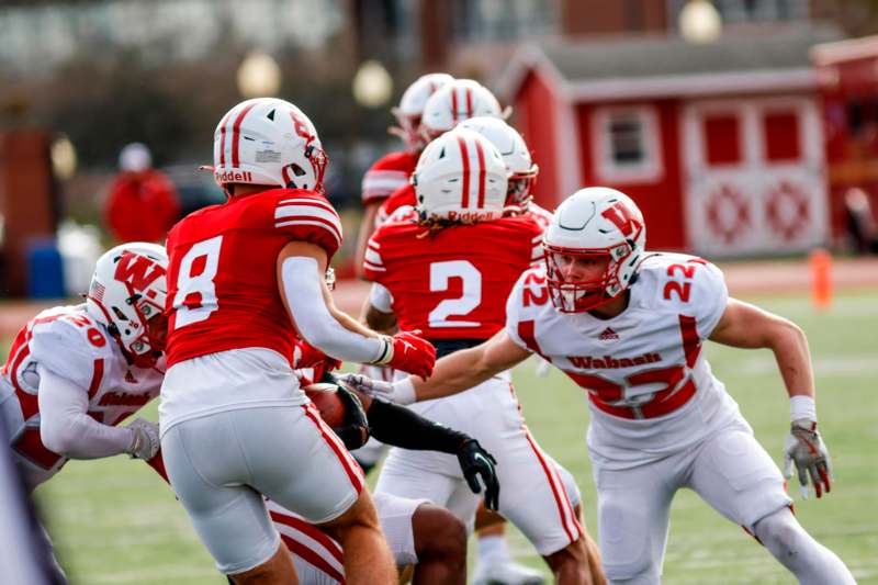 a group of football players on a field