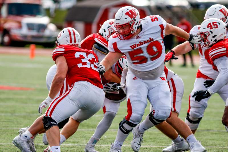 a group of football players on a field