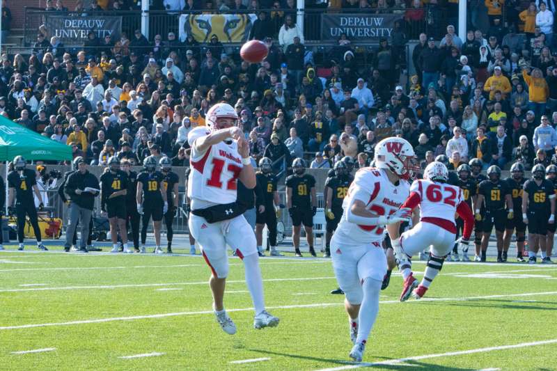 a group of people playing football