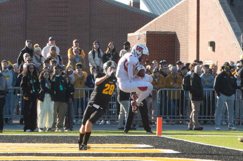 a football player in the air