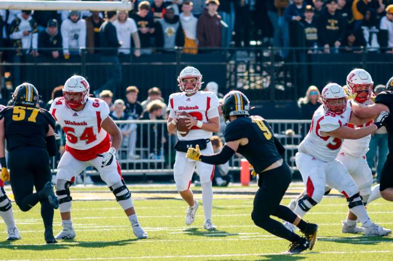 a group of people playing football