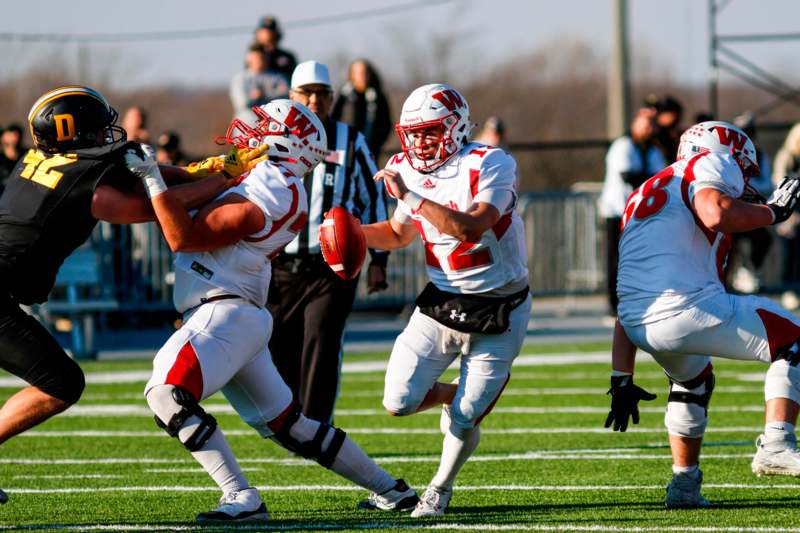 a group of football players on a field