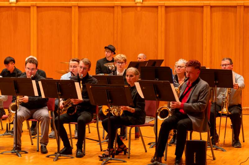 a group of people playing instruments