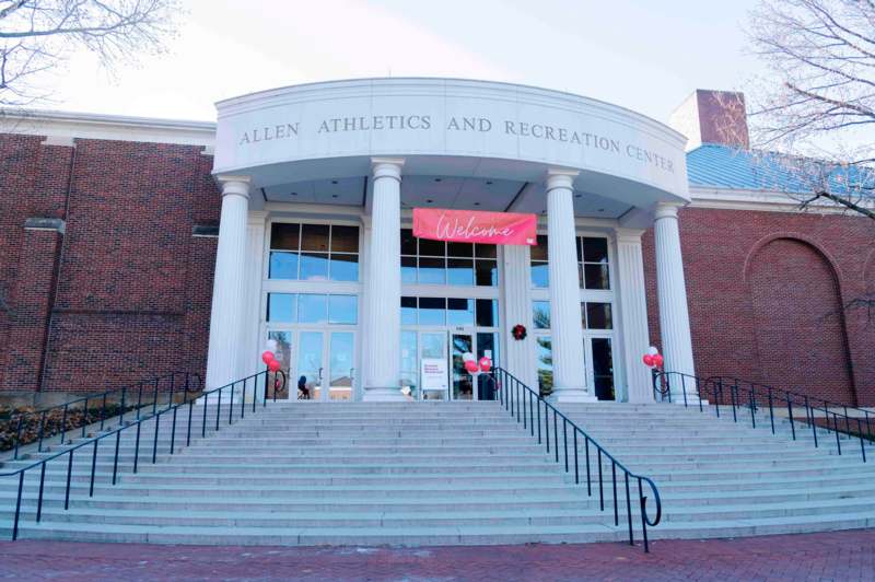 a front entrance of a building