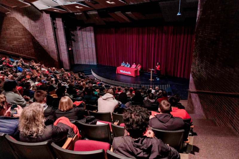 a group of people on a stage