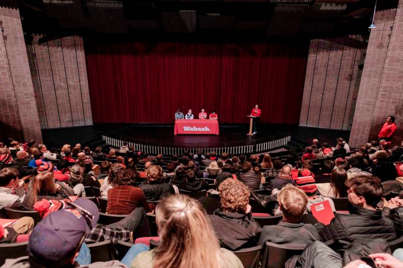 a group of people on a stage