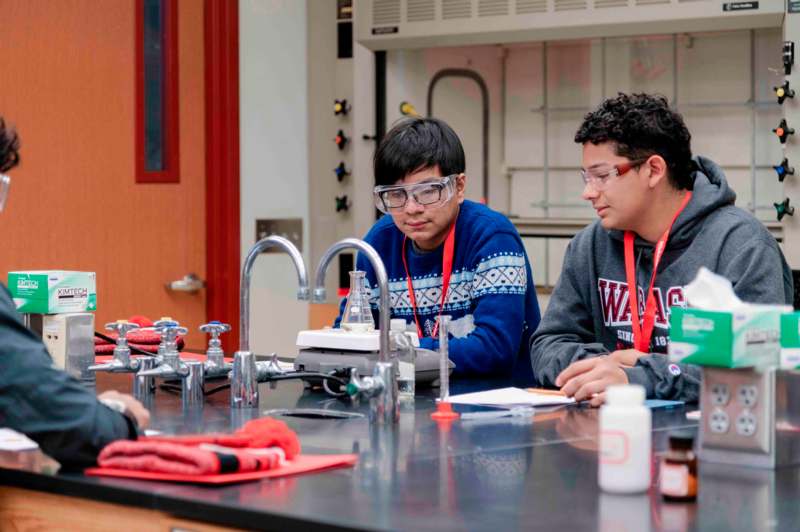 a group of people in a lab