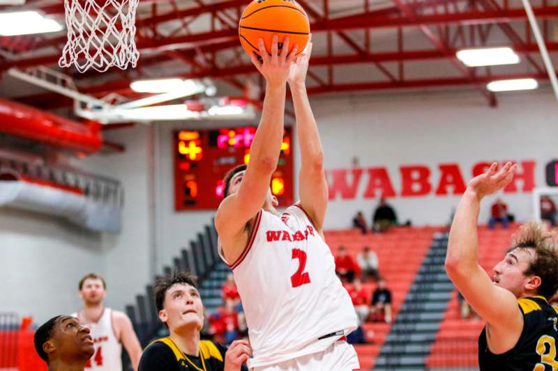 a basketball player in a gym