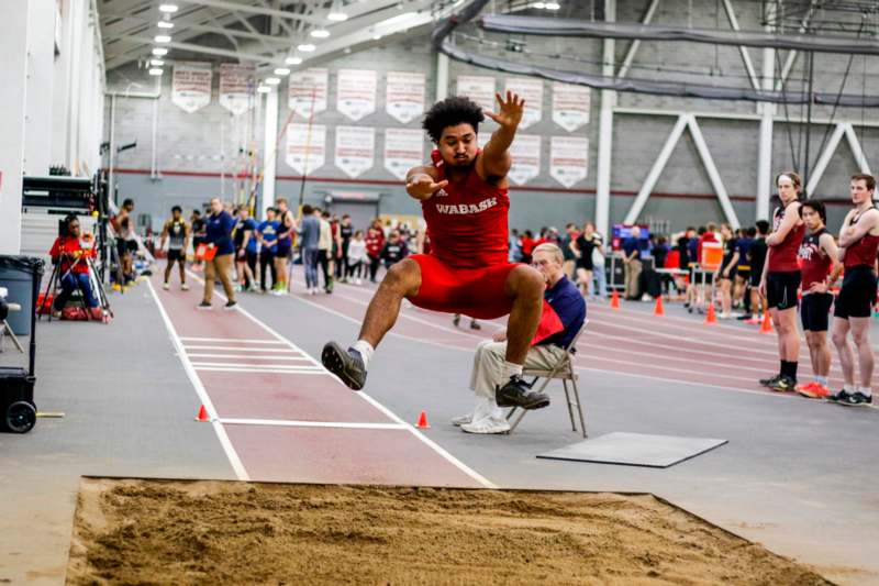 a man jumping in the air