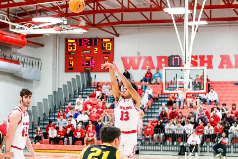 a basketball player in a gym