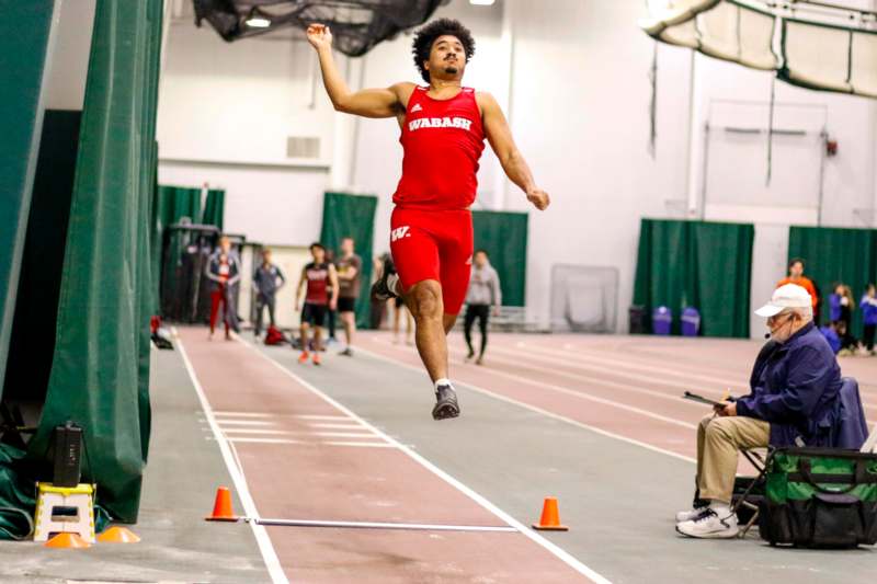 a man jumping in the air