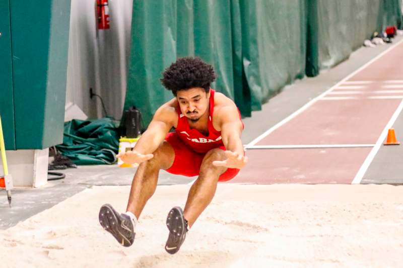 a man jumping in the air