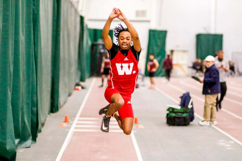 a man jumping in the air