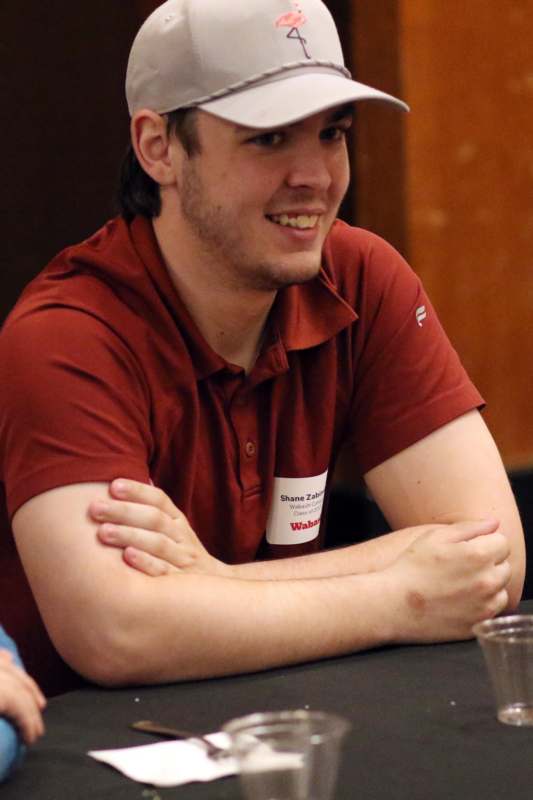 a man sitting at a table