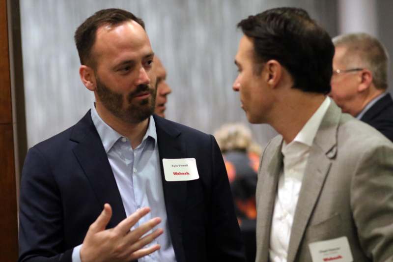 a group of men talking