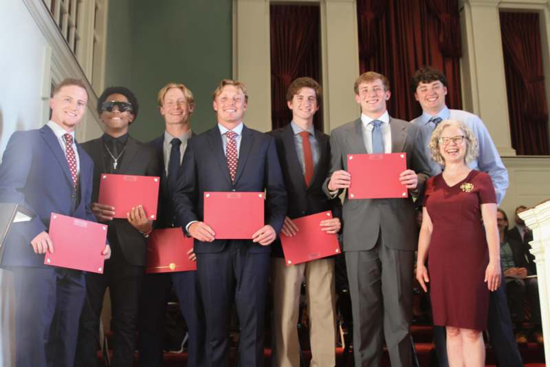 Students earning distinction in Divison I: Andrew John Robert Sinkovics, Julius Patrick Hearns, Luka Anthony Di Filippo, Lewis Defoe Dellinger, Thomas Richard Oppman, Ethan Maddox Johns, Jackson Carl Leeper, Keane Khael Albright (not pictured)