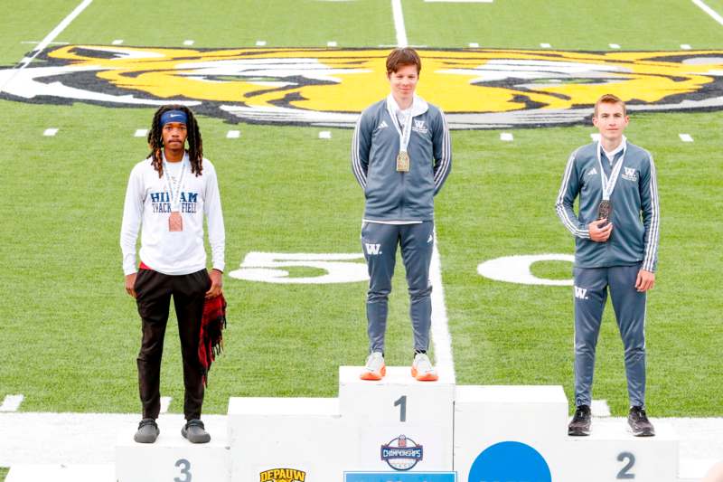 a group of people standing on a podium