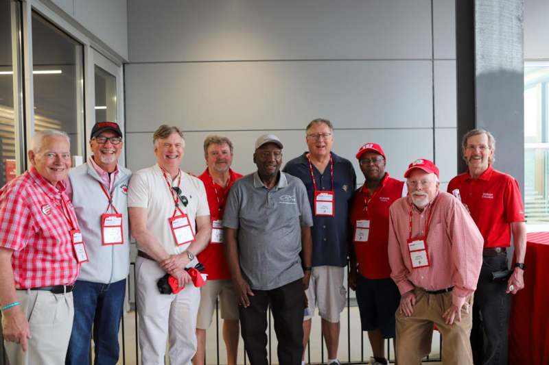 a group of men standing together