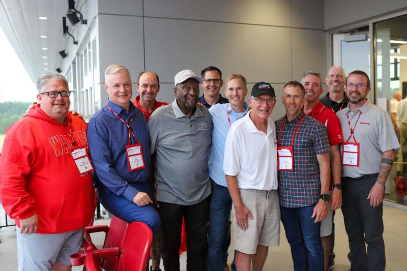 a group of men standing together