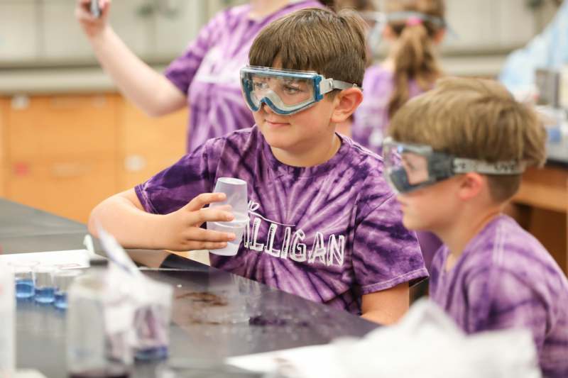 a group of kids wearing goggles