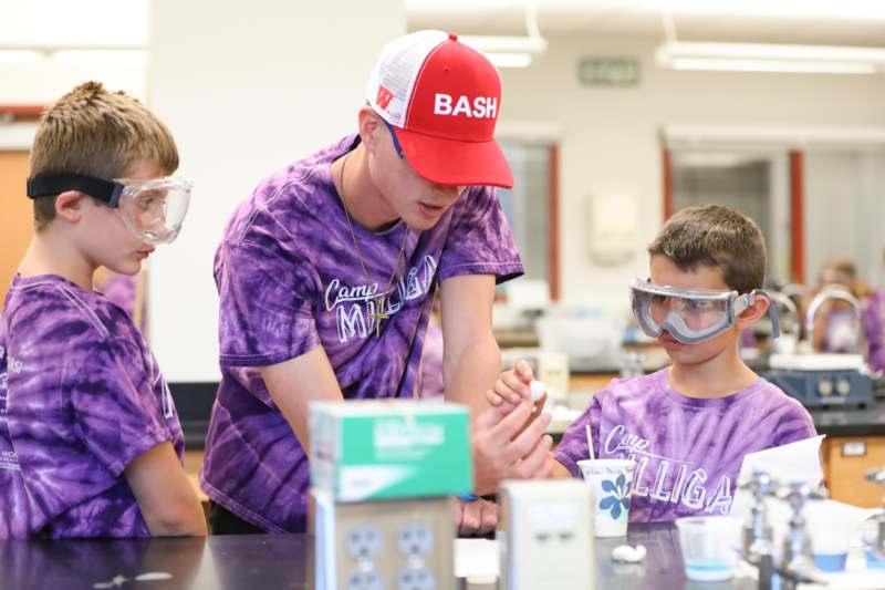 a group of people wearing goggles