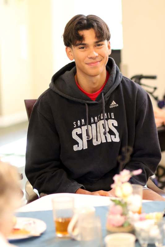a man sitting at a table